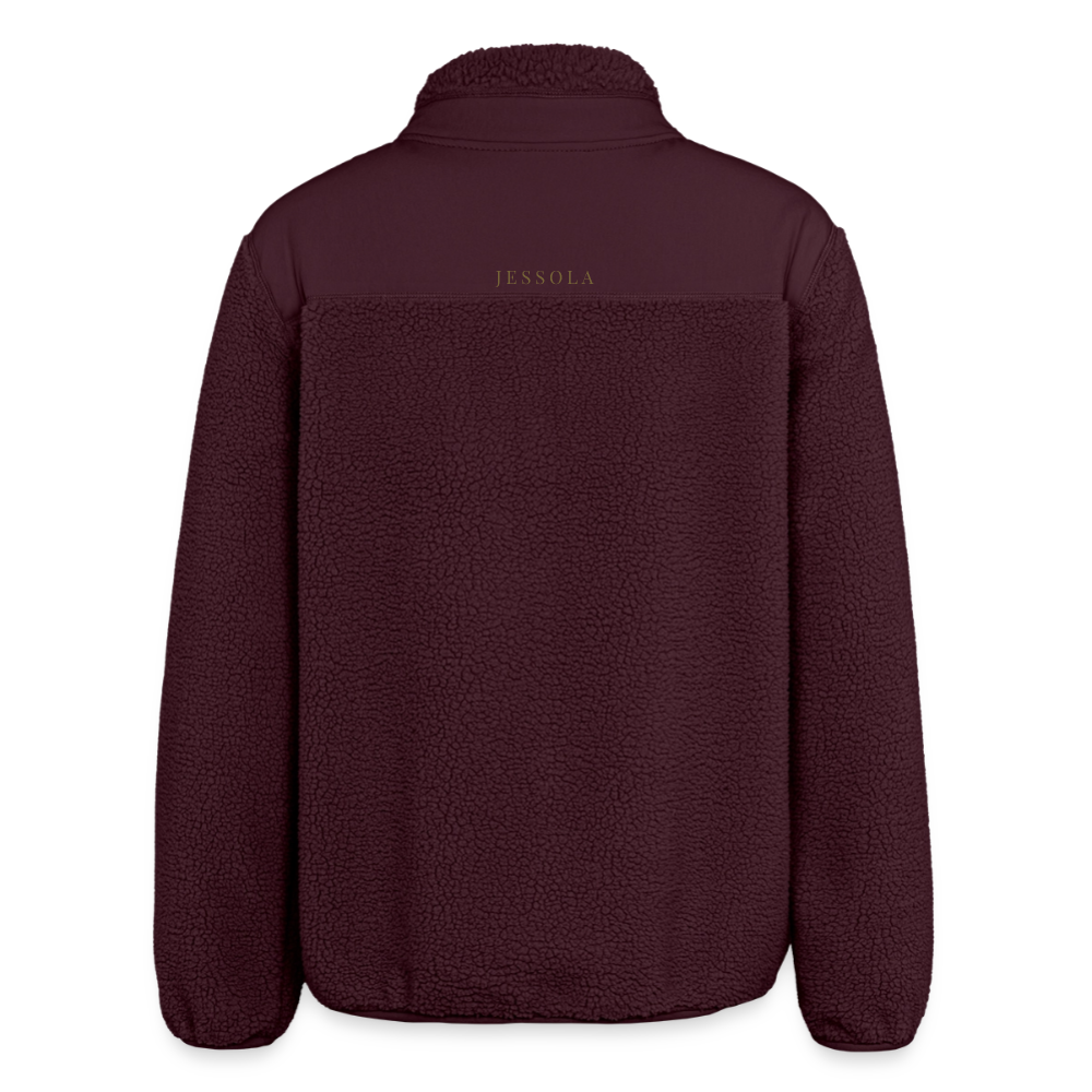 JESSOLA Essentials | Sherpa Jacke - maroon