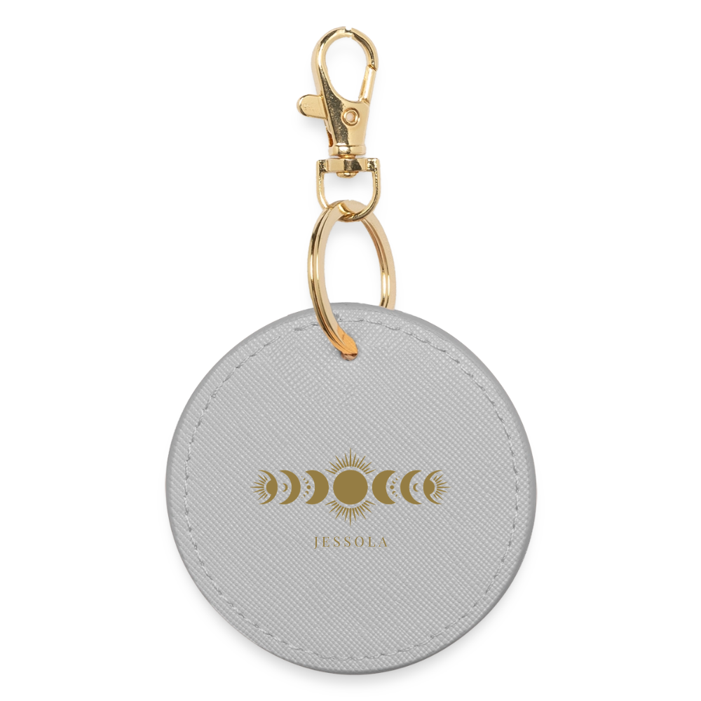 Round Keyring - grey