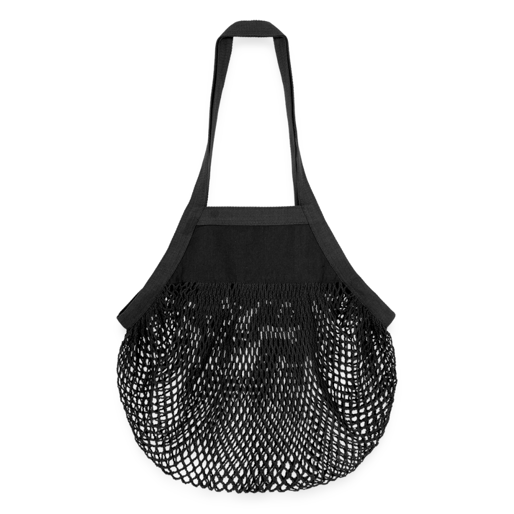 Organic Mesh Shopping Bag - black