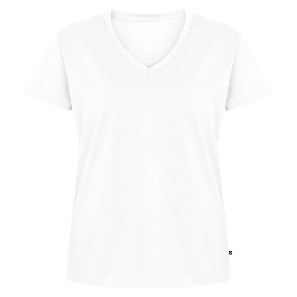 Women's Organic V-Neck T-Shirt by Stanley & Stella - white