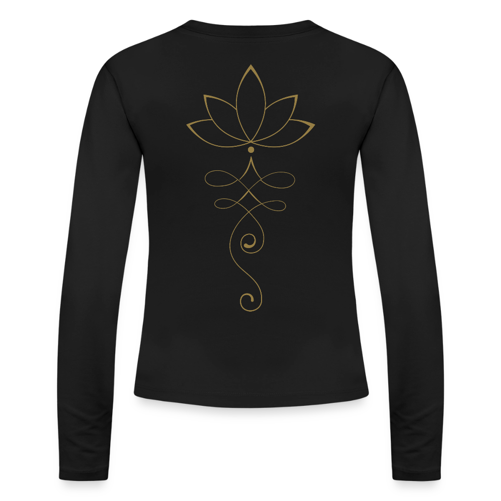 Slim Fit Women's Organic Longsleeve - black