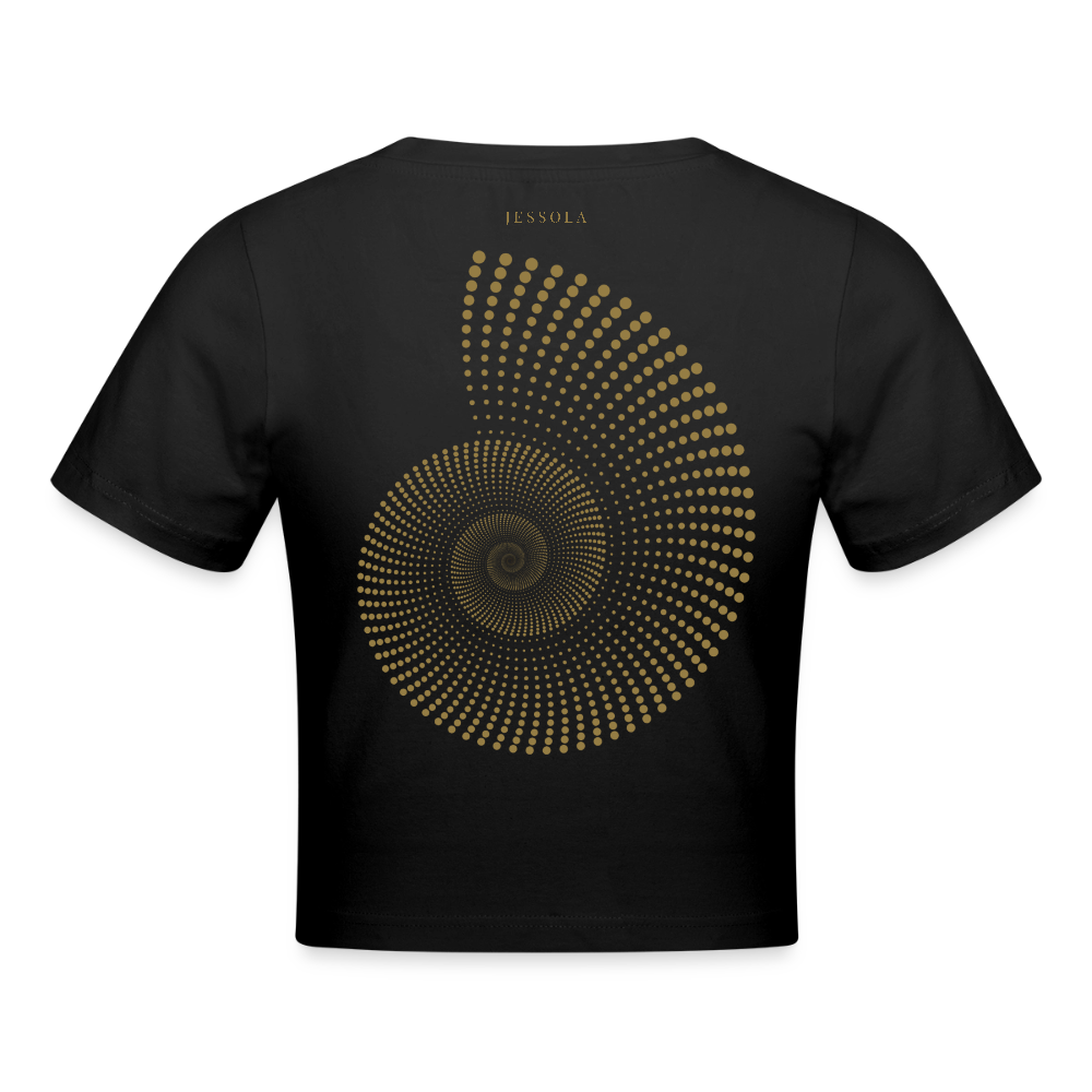 Cropped T-Shirt - black