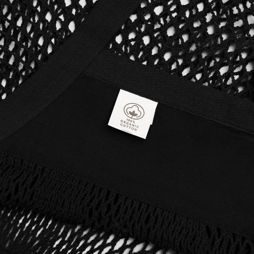 Organic Mesh Shopping Bag - black