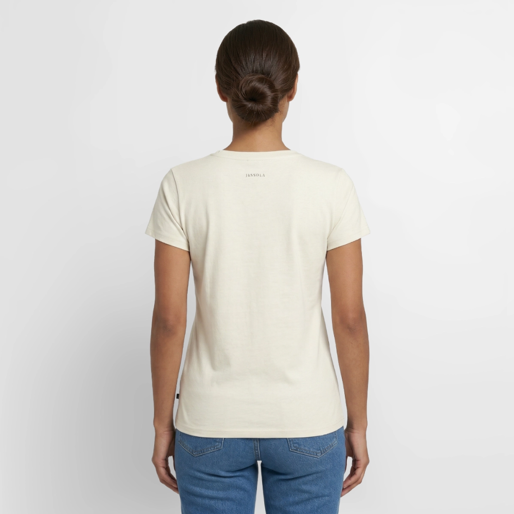 Women's Organic V-Neck T-Shirt by Stanley & Stella - off white