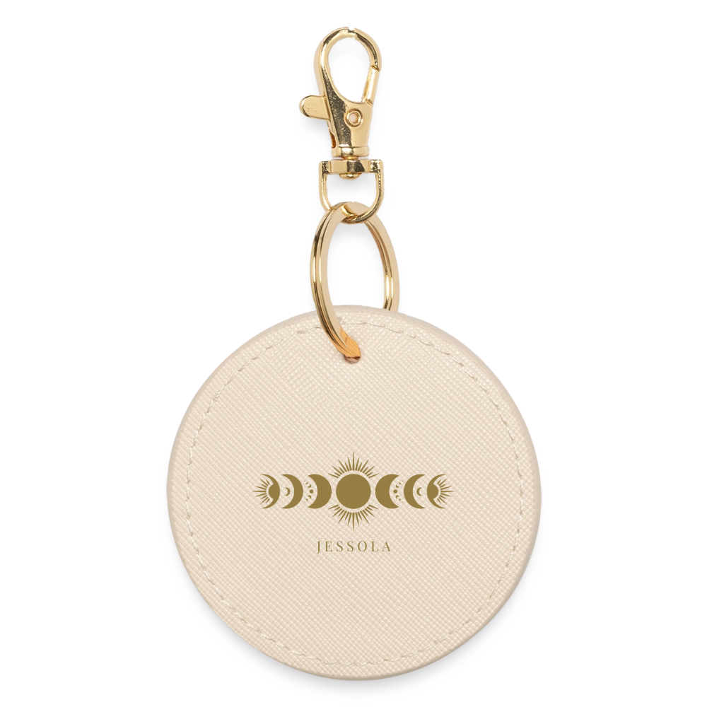 Round Keyring - oyster