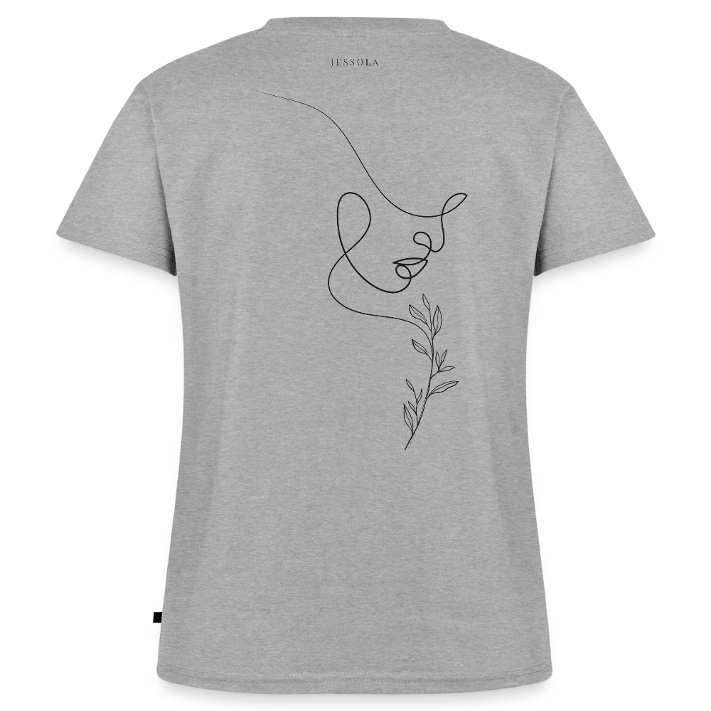 Women's Organic V-Neck T-Shirt by Stanley & Stella - heather grey