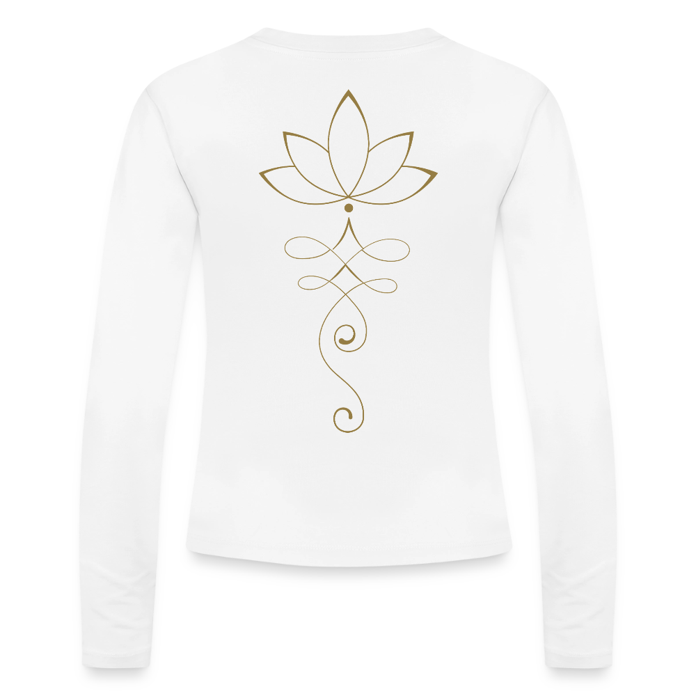 Slim Fit Women's Organic Longsleeve - white