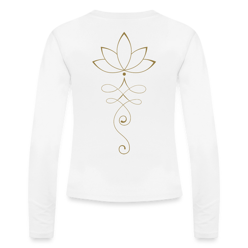 Slim Fit Women's Organic Longsleeve - white