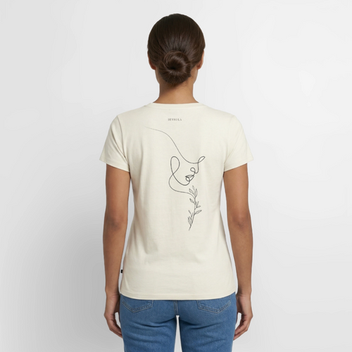 Women's Organic V-Neck T-Shirt by Stanley & Stella - off white