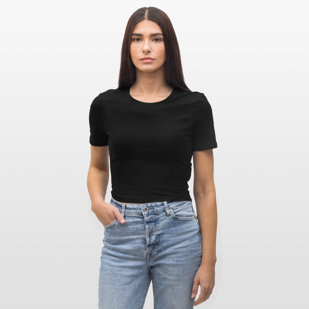 Cropped T-Shirt - black