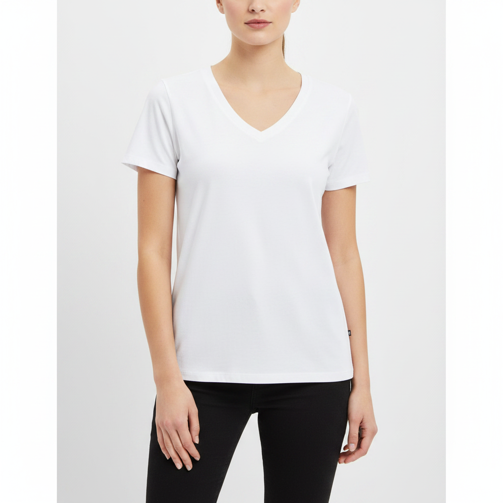 ROOTED IN LOVE | V-Neck T-Shirt aus Bio-Baumwolle