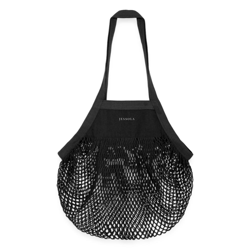 Organic Mesh Shopping Bag - black