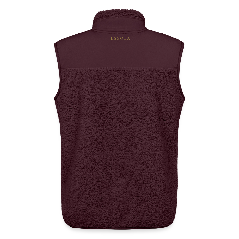Unisex Sherpa Gilet by Stanley/Stella - maroon