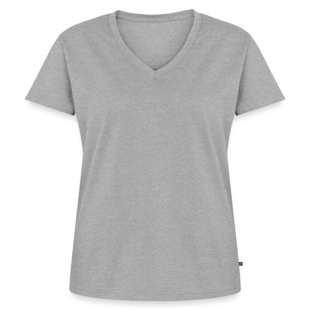 Women's Organic V-Neck T-Shirt by Stanley & Stella - heather grey