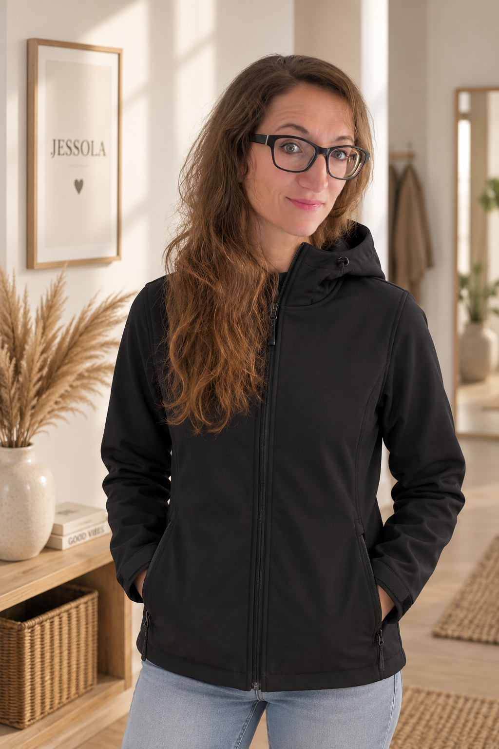 JESSOLA Essentials | Damen Softshelljacke aus recyceltem Material