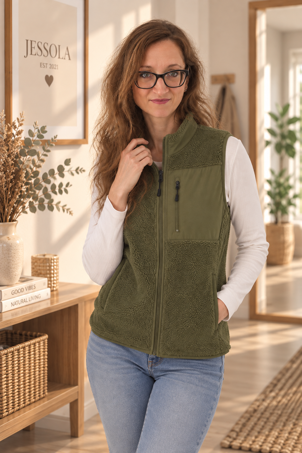 JESSOLA Essentials | Unisex Sherpa-Weste