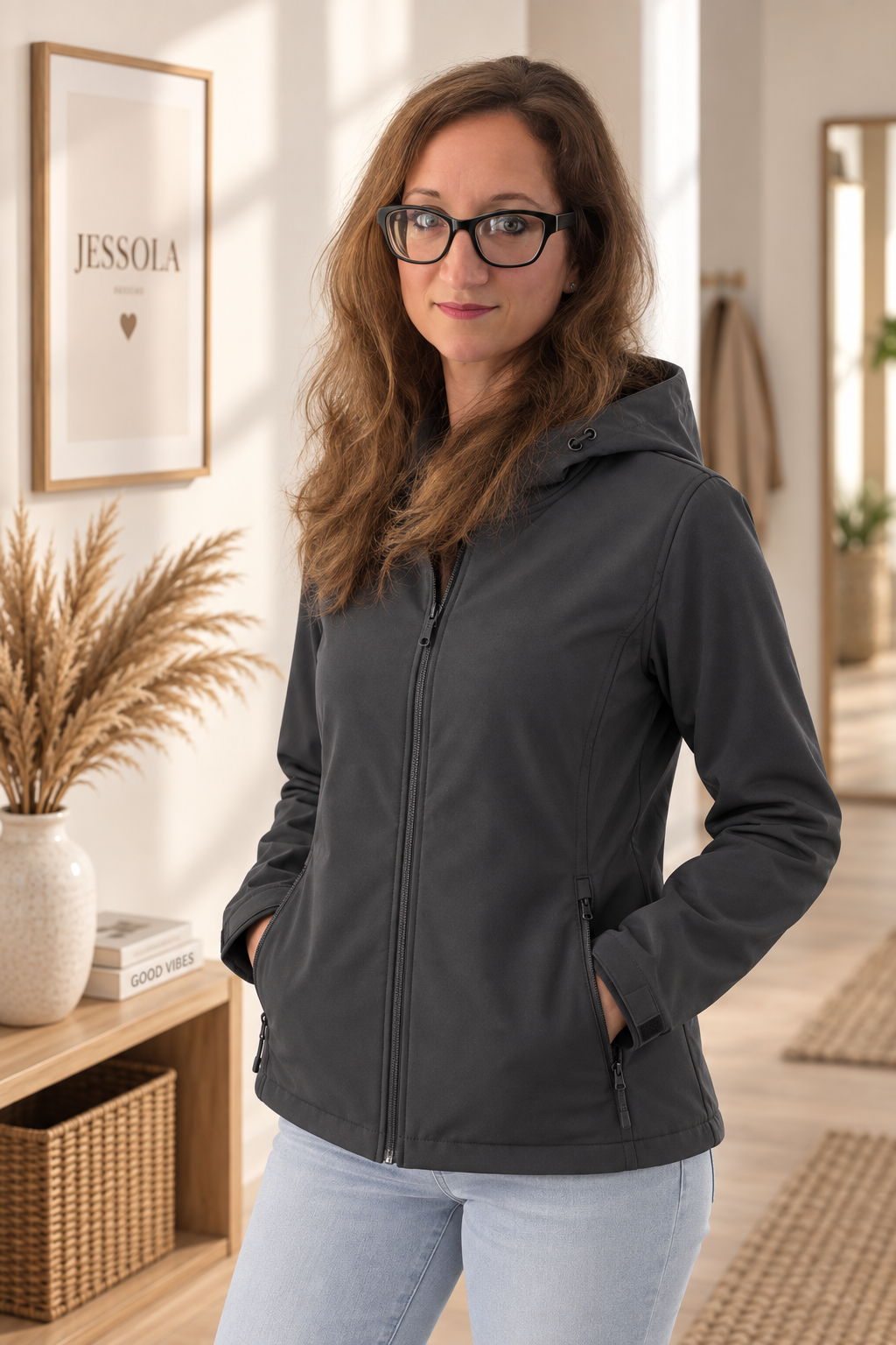 JESSOLA Essentials | Damen Softshelljacke aus recyceltem Material