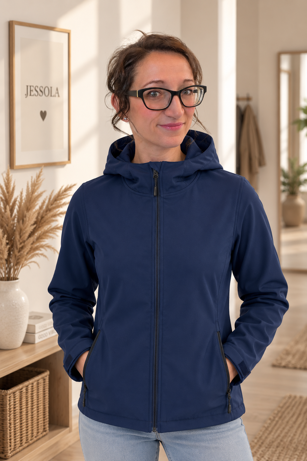 JESSOLA Essentials | Damen Softshelljacke aus recyceltem Material